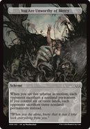 You Are Unworthy of Mercy (Full Art) [Duskmourn: Archenemy] - Destination Retro