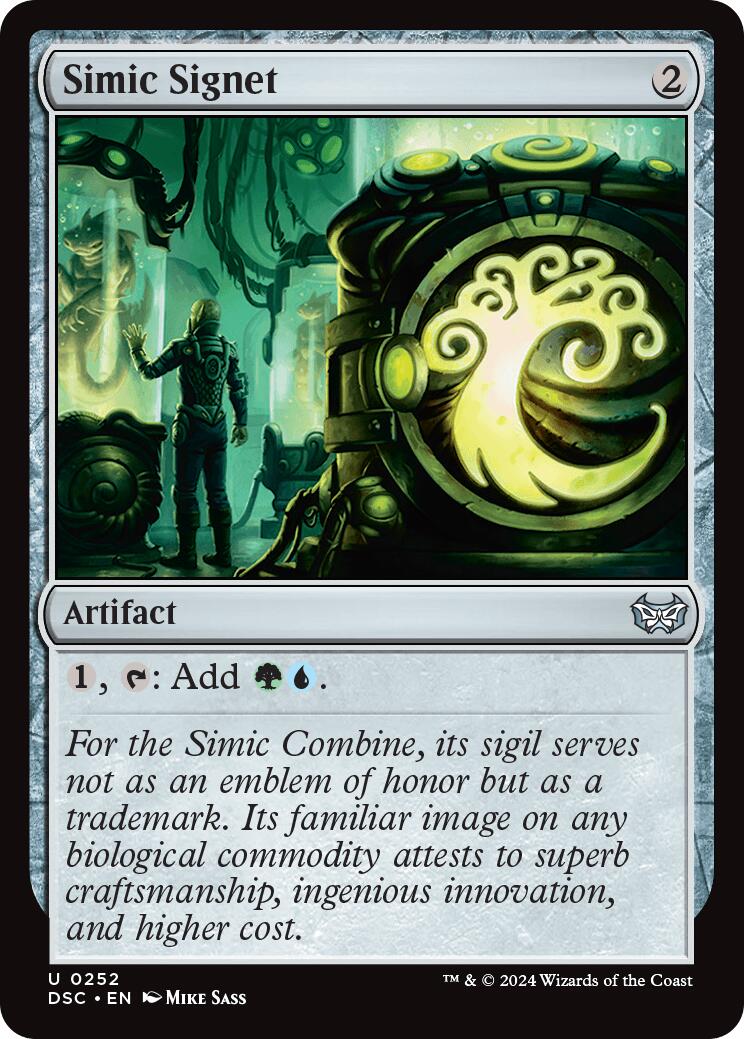 Simic Signet [Duskmourn: House of Horror Commander] - Destination Retro