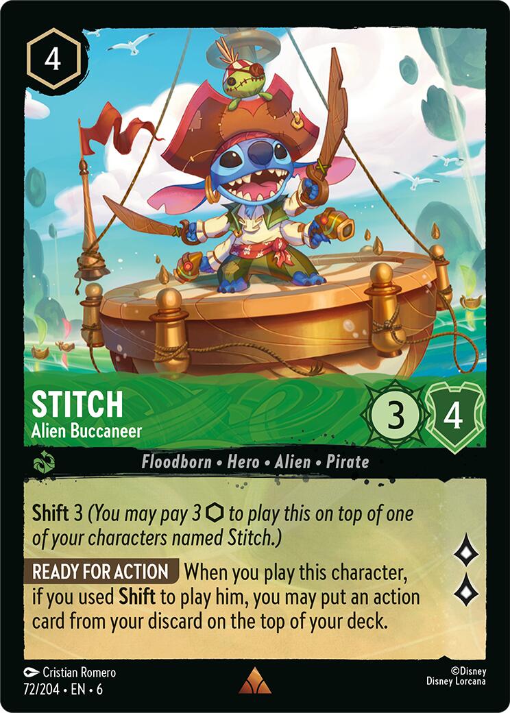 Stitch - Alien Buccaneer (72/204) [Azurite Sea] - Destination Retro