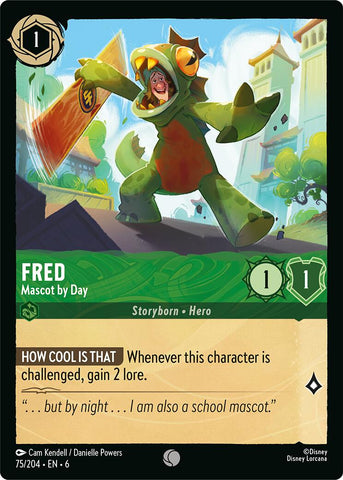 Fred - Mascot by Day (75/204) [Azurite Sea] - Destination Retro