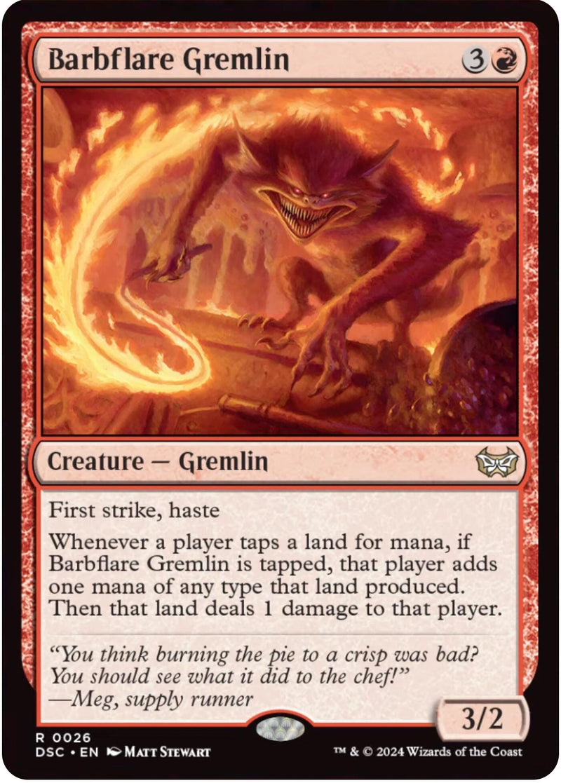 Barbflare Gremlin [Duskmourn: House of Horror Commander] - Destination Retro