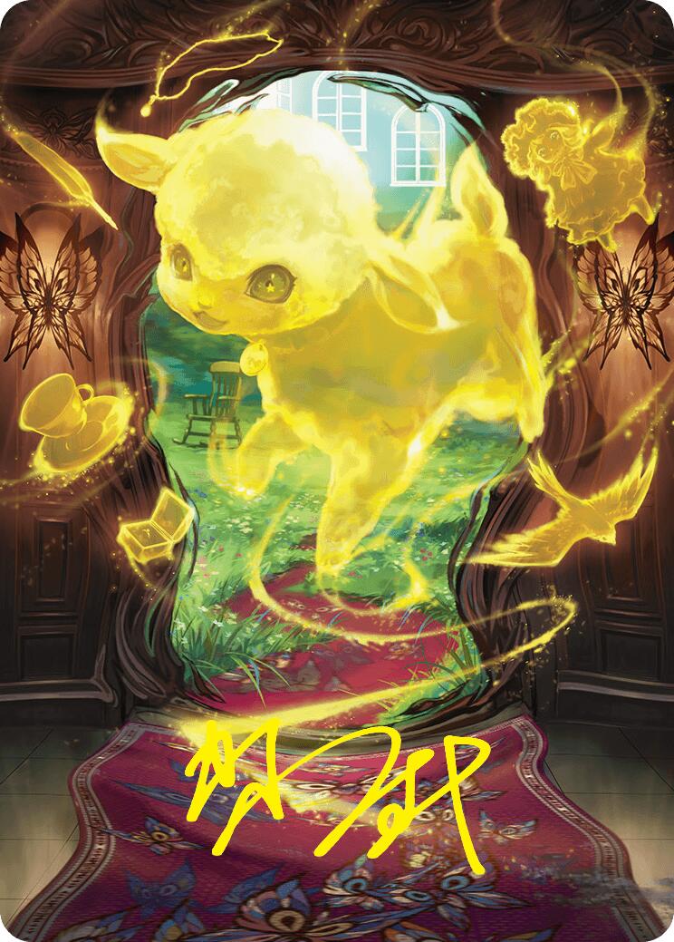 Enduring Innocence Art Card (Gold-Stamped Signature) [Duskmourn: House of Horror Art Series] - Destination Retro