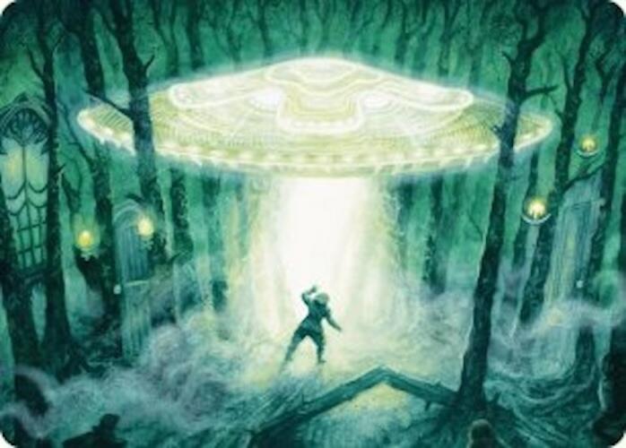 Unidentified Hovership Art Card [Duskmourn: House of Horror Art Series] - Destination Retro