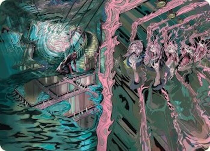 Mirror Room // Fractured Realm Art Card [Duskmourn: House of Horror Art Series] - Destination Retro