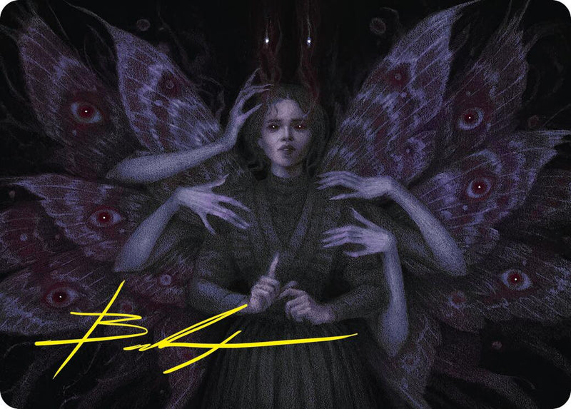 Demonic Counsel Art Card (7/54) (Gold-Stamped Signature) [Duskmourn: House of Horror Art Series] - Destination Retro