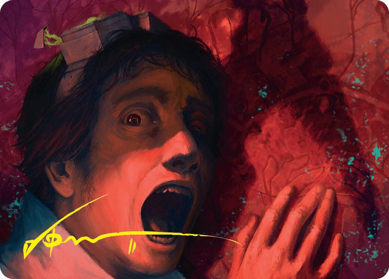 Murder Art Card (Gold-Stamped Signature) [Duskmourn: House of Horror Art Series] - Destination Retro