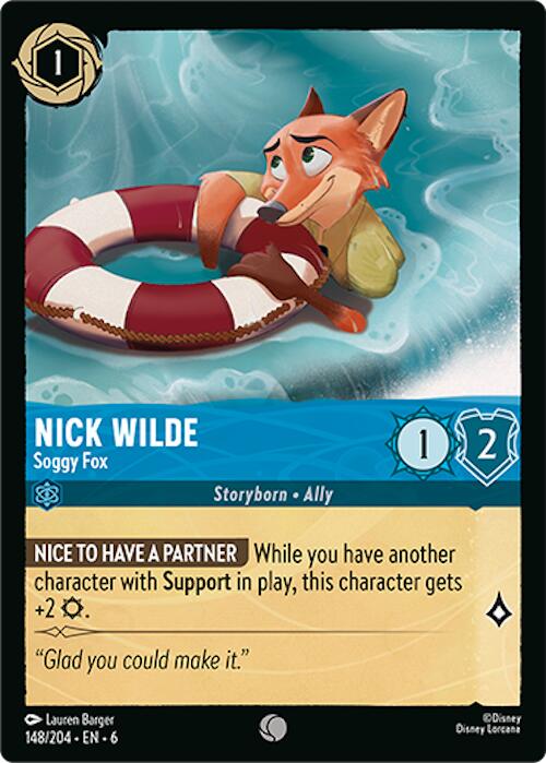 Nick Wilde - Soggy Fox (148/204) [Azurite Sea] - Destination Retro