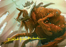 Bedhead Beastie Art Card (Gold-Stamped Signature) [Duskmourn: House of Horror Art Series] - Destination Retro