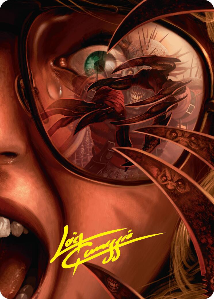 Razorkin Needlehead Art Card (Gold-Stamped Signature) [Duskmourn: House of Horror Art Series] - Destination Retro