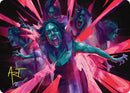 Waltz of Rage Art Card (Gold-Stamped Signature) [Duskmourn: House of Horror Art Series] - Destination Retro