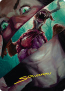 Hauntwoods Shrieker Art Card (Gold-Stamped Signature) [Duskmourn: House of Horror Art Series] - Destination Retro