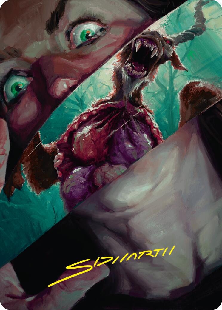 Hauntwoods Shrieker Art Card (Gold-Stamped Signature) [Duskmourn: House of Horror Art Series] - Destination Retro
