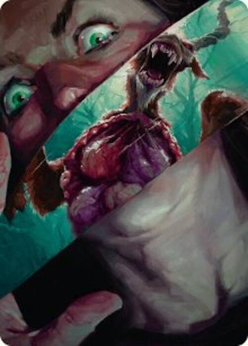 Hauntwoods Shrieker Art Card [Duskmourn: House of Horror Art Series] - Destination Retro
