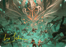 Valgavoth's Onslaught Art Card (Gold-Stamped Signature) [Duskmourn: House of Horror Art Series] - Destination Retro