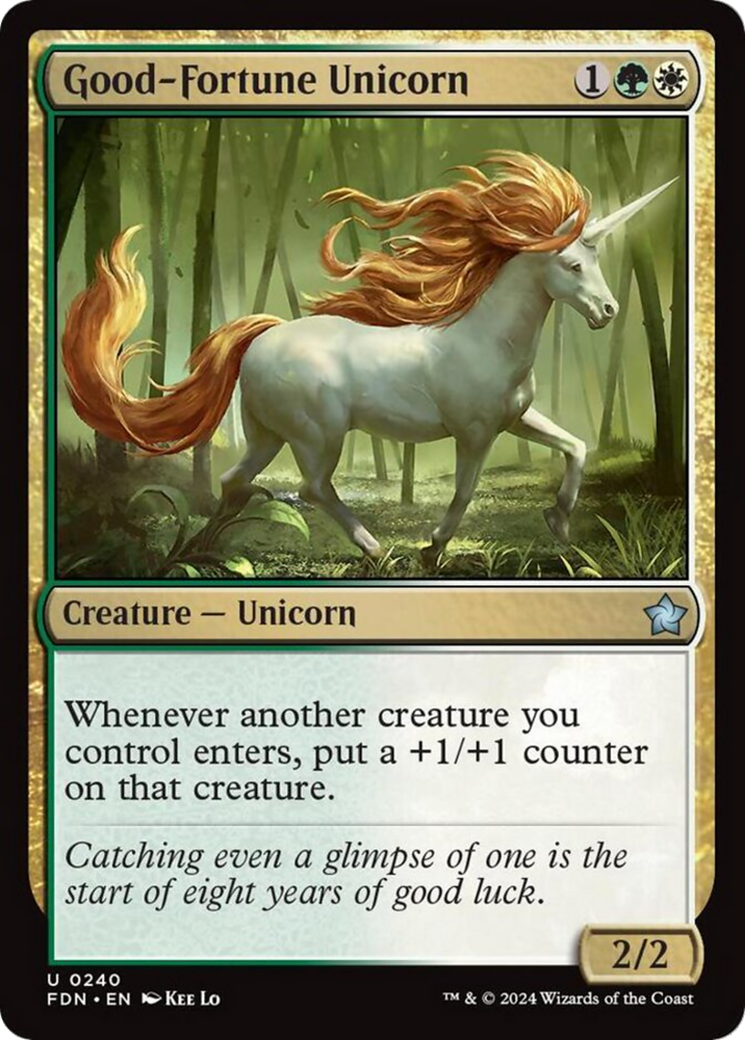 Good-Fortune Unicorn [Foundations] - Destination Retro