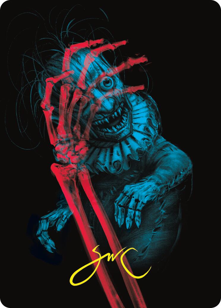Marvin, Murderous Mimic Art Card (Gold-Stamped Signature) [Duskmourn: House of Horror Art Series] - Destination Retro
