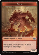 Devil // Scarecrow Double-Sided Token [Duskmourn: House of Horror Commander Tokens] - Destination Retro