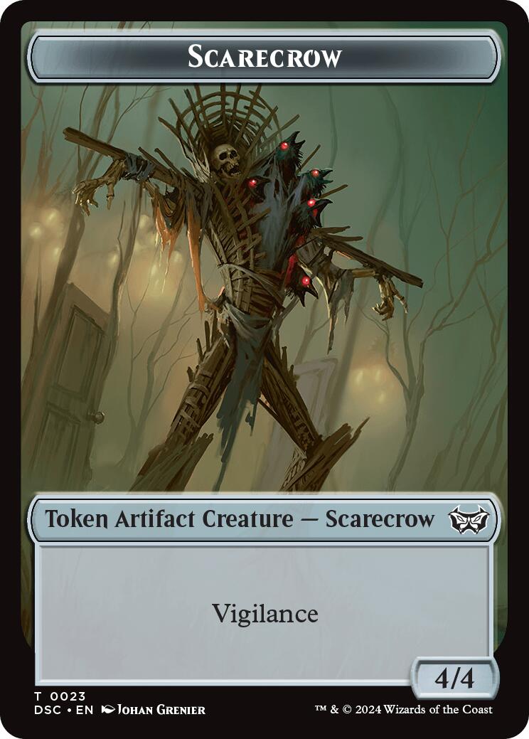 Devil // Scarecrow Double-Sided Token [Duskmourn: House of Horror Commander Tokens] - Destination Retro
