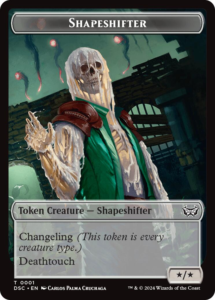 Shapeshifter // Insect (0022) Double-Sided Token [Duskmourn: House of Horror Commander Tokens] - Destination Retro