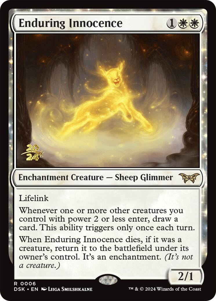 Enduring Innocence [Duskmourn: House of Horror Prerelease Promos] - Destination Retro