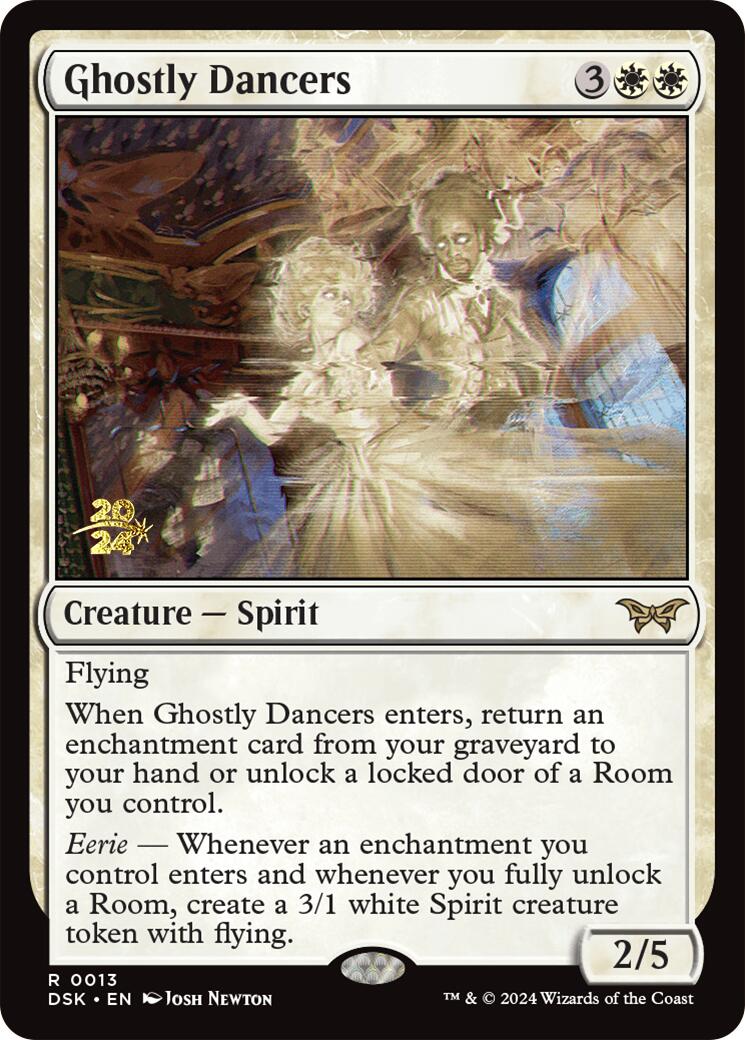 Ghostly Dancers [Duskmourn: House of Horror Prerelease Promos] - Destination Retro