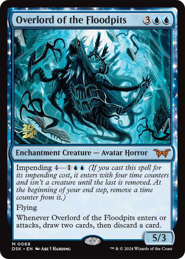 Overlord of the Floodpits [Duskmourn: House of Horror Prerelease Promos] - Destination Retro
