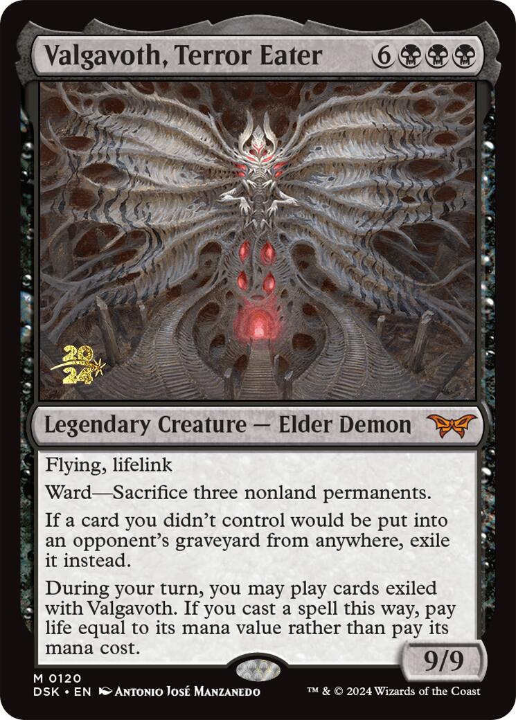 Valgavoth, Terror Eater [Duskmourn: House of Horror Prerelease Promos] - Destination Retro