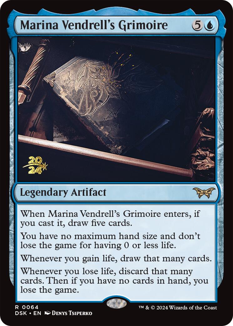 Marina Vendrell's Grimoire [Duskmourn: House of Horror Prerelease Promos] - Destination Retro