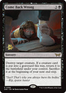 Come Back Wrong (0086) [Duskmourn: House of Horror Prerelease Promos] - Destination Retro