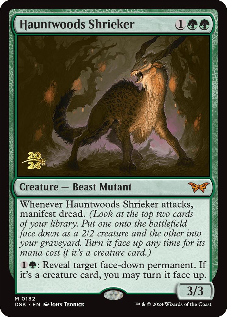 Hauntwoods Shrieker [Duskmourn: House of Horror Prerelease Promos] - Destination Retro