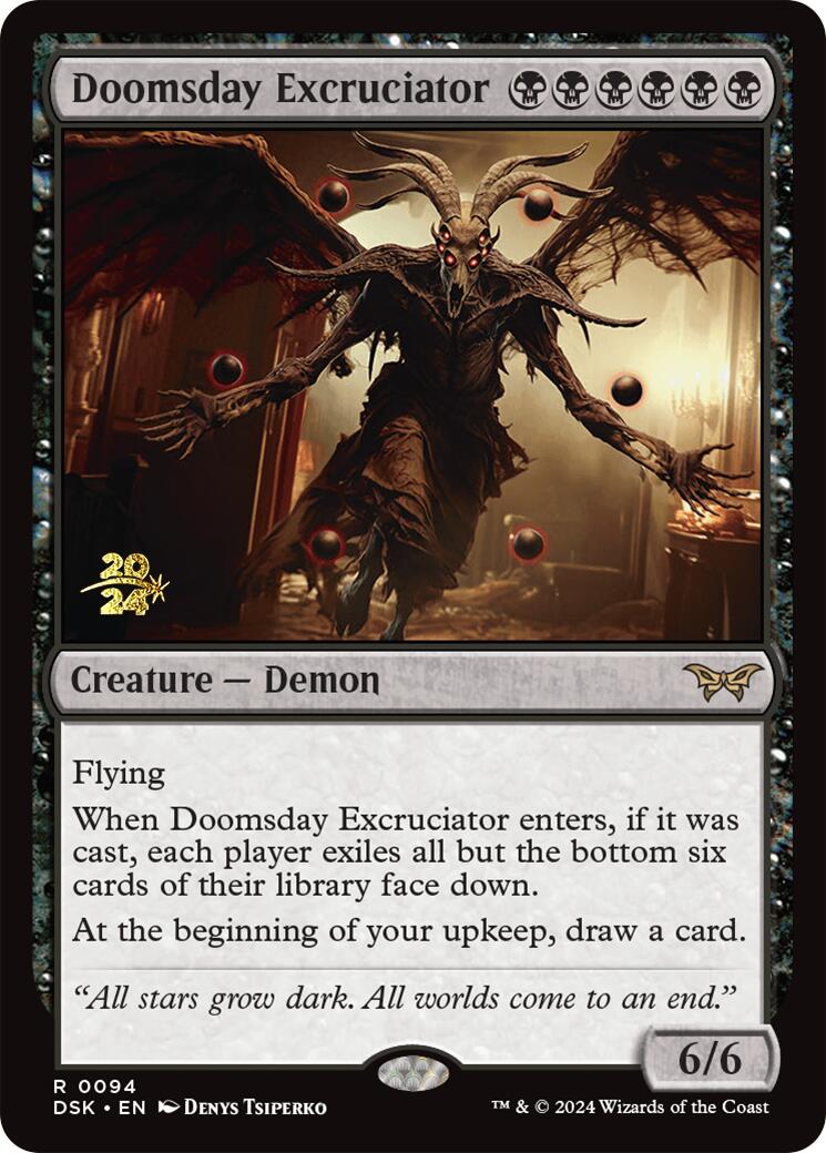 Doomsday Excruciator [Duskmourn: House of Horror Prerelease Promos] - Destination Retro