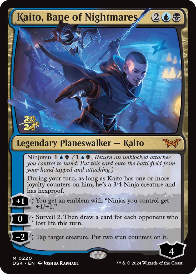 Kaito, Bane of Nightmares [Duskmourn: House of Horror Prerelease Promos] - Destination Retro