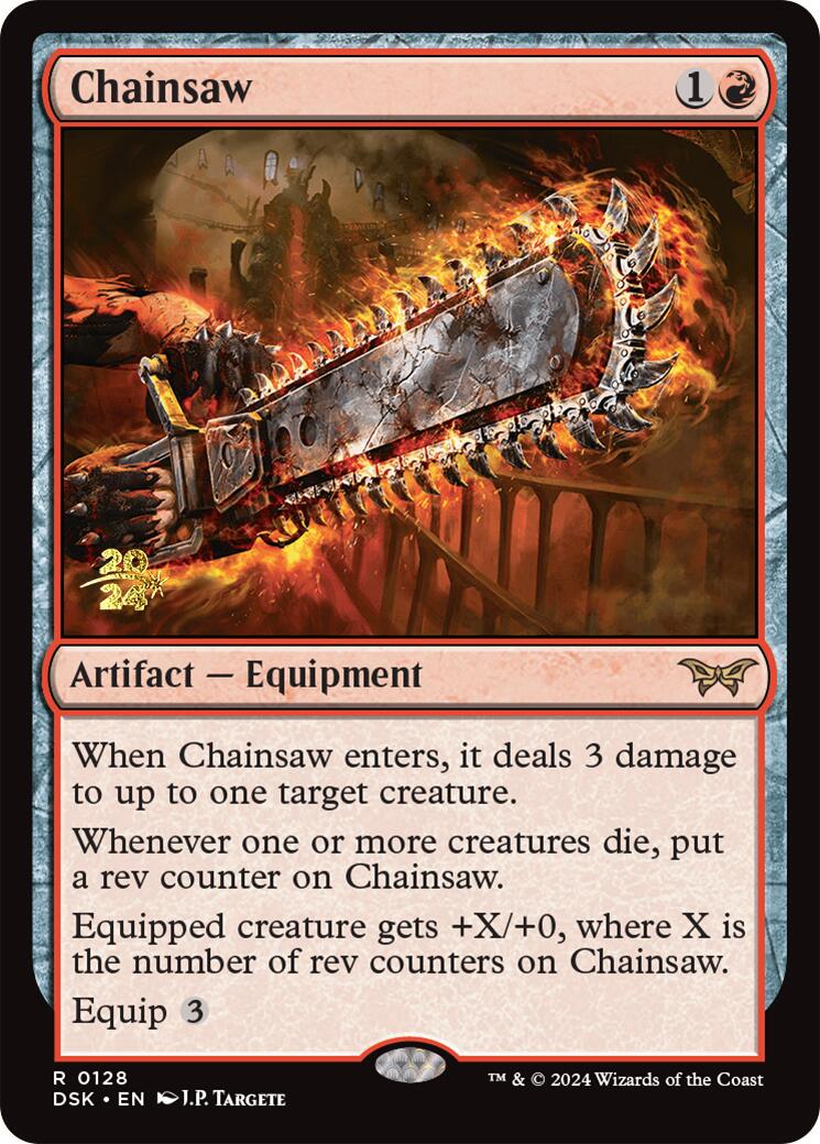 Chainsaw [Duskmourn: House of Horror Prerelease Promos] - Destination Retro