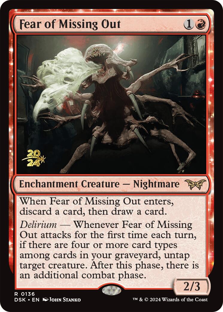 Fear of Missing Out [Duskmourn: House of Horror Prerelease Promos] - Destination Retro