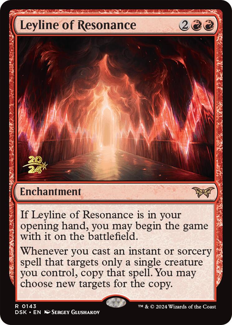 Leyline of Resonance [Duskmourn: House of Horror Prerelease Promos] - Destination Retro
