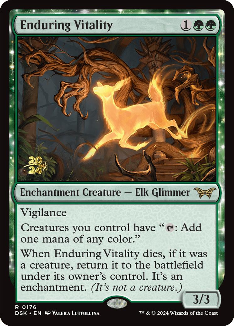 Enduring Vitality [Duskmourn: House of Horror Prerelease Promos] - Destination Retro