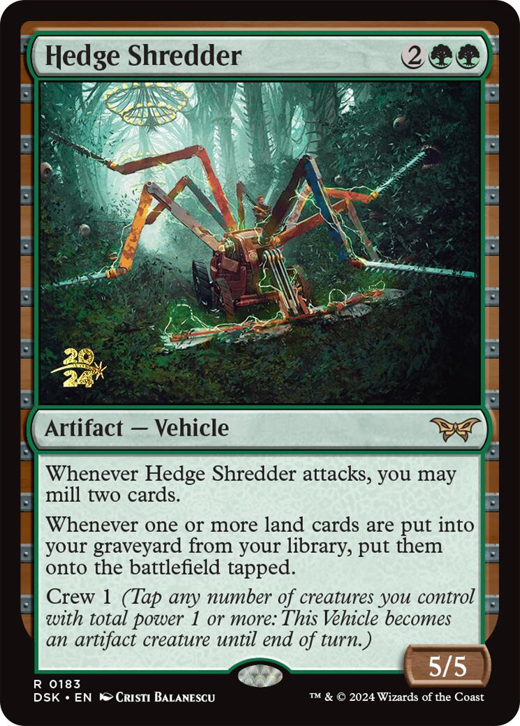 Hedge Shredder [Duskmourn: House of Horror Prerelease Promos] - Destination Retro