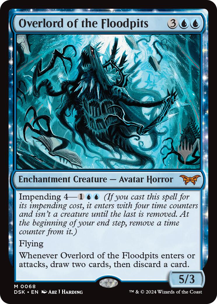 Overlord of the Floodpits (Promo Pack) [Duskmourn: House of Horror Promos] - Destination Retro