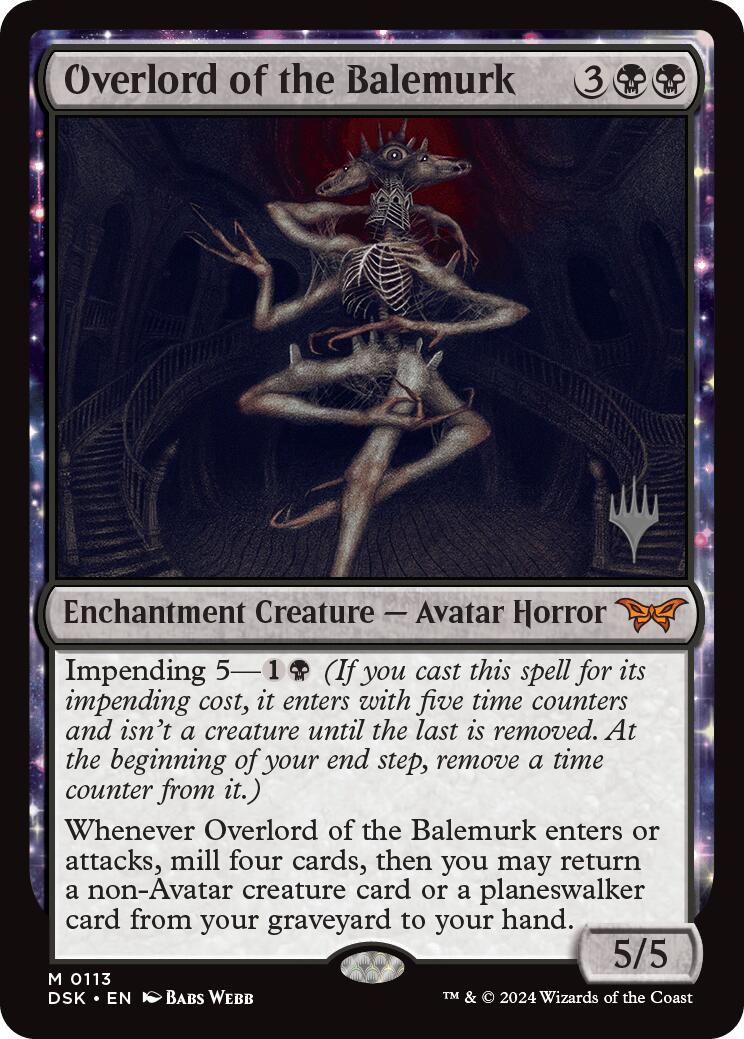 Overlord of the Balemurk (Promo Pack) [Duskmourn: House of Horror Promos] - Destination Retro