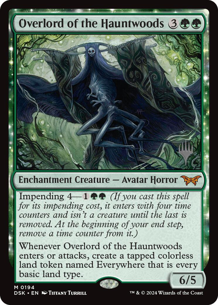 Overlord of the Hauntwoods (Promo Pack) [Duskmourn: House of Horror Promos] - Destination Retro
