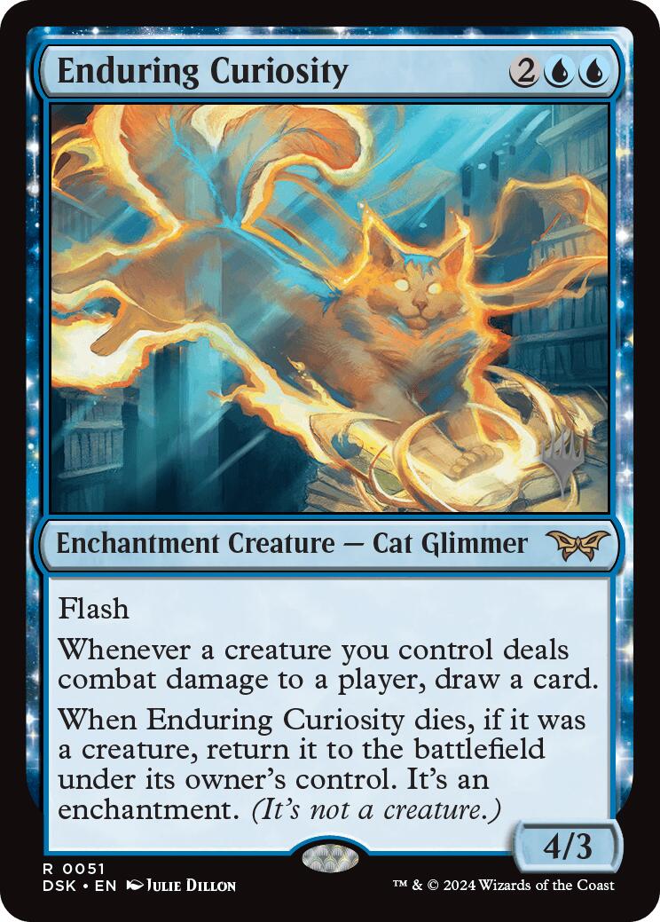 Enduring Curiosity (Promo Pack) [Duskmourn: House of Horror Promos] - Destination Retro