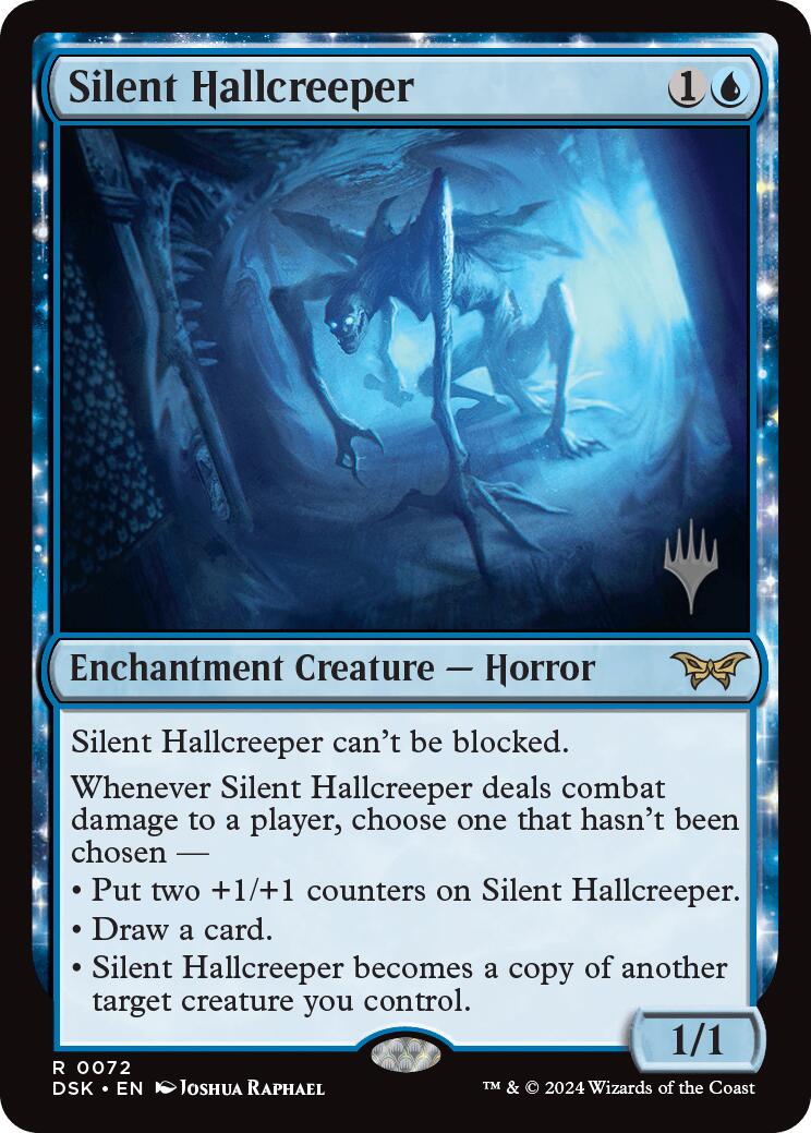 Silent Hallcreeper (Promo Pack) [Duskmourn: House of Horror Promos] - Destination Retro