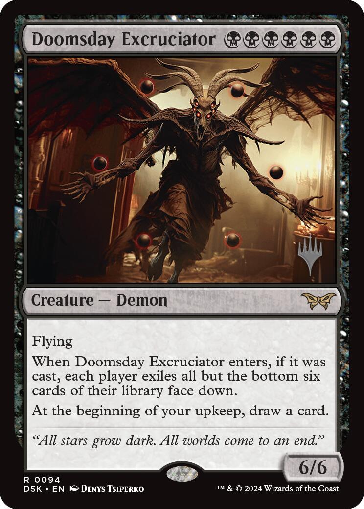 Doomsday Excruciator (Promo Pack) [Duskmourn: House of Horror Promos] - Destination Retro
