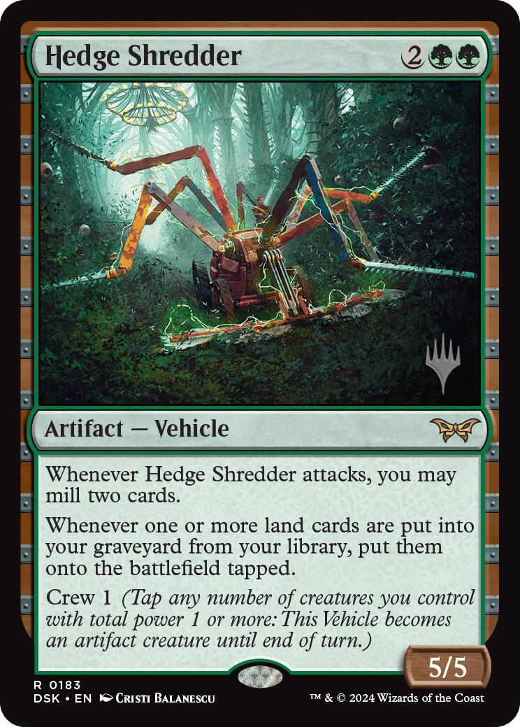 Hedge Shredder (Promo Pack) [Duskmourn: House of Horror Promos] - Destination Retro