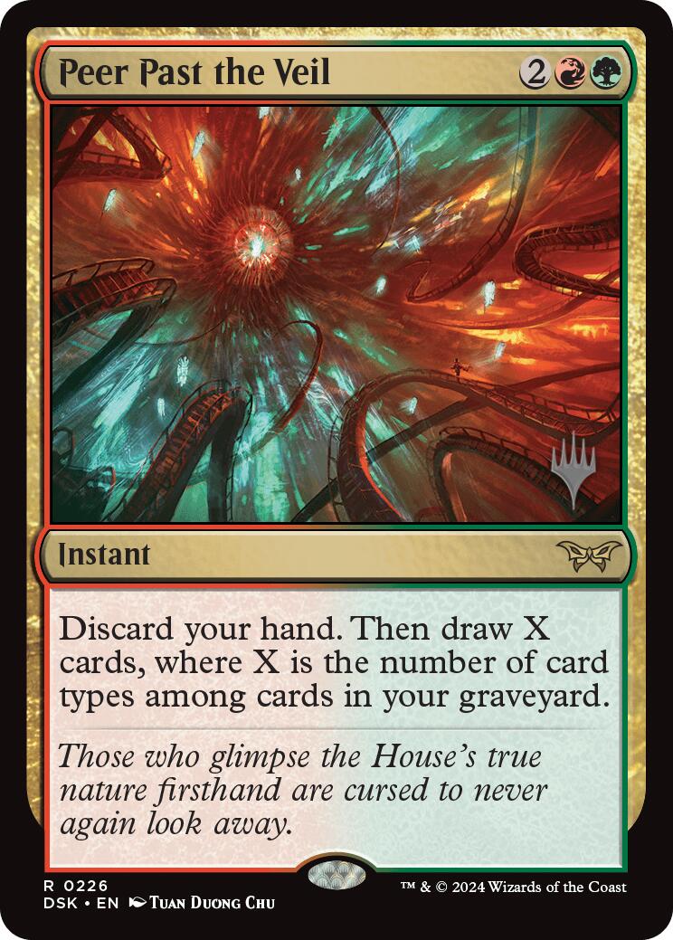 Peer Past the Veil (Promo Pack) [Duskmourn: House of Horror Promos] - Destination Retro
