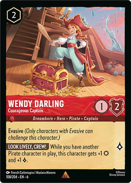 Wendy Darling - Courageous Captain (108/204) [Azurite Sea] - Destination Retro