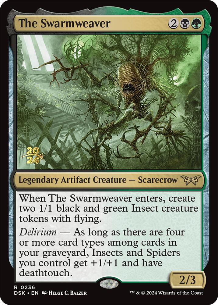 The Swarmweaver (0236) [Duskmourn: House of Horror Prerelease Promos] - Destination Retro