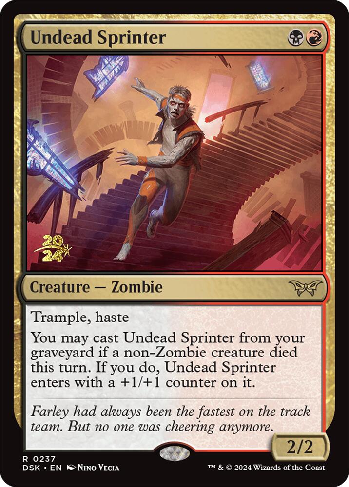 Undead Sprinter [Duskmourn: House of Horror Prerelease Promos] - Destination Retro