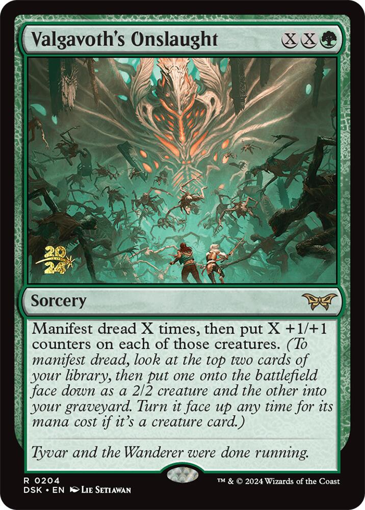 Valgavoth's Onslaught [Duskmourn: House of Horror Prerelease Promos] - Destination Retro