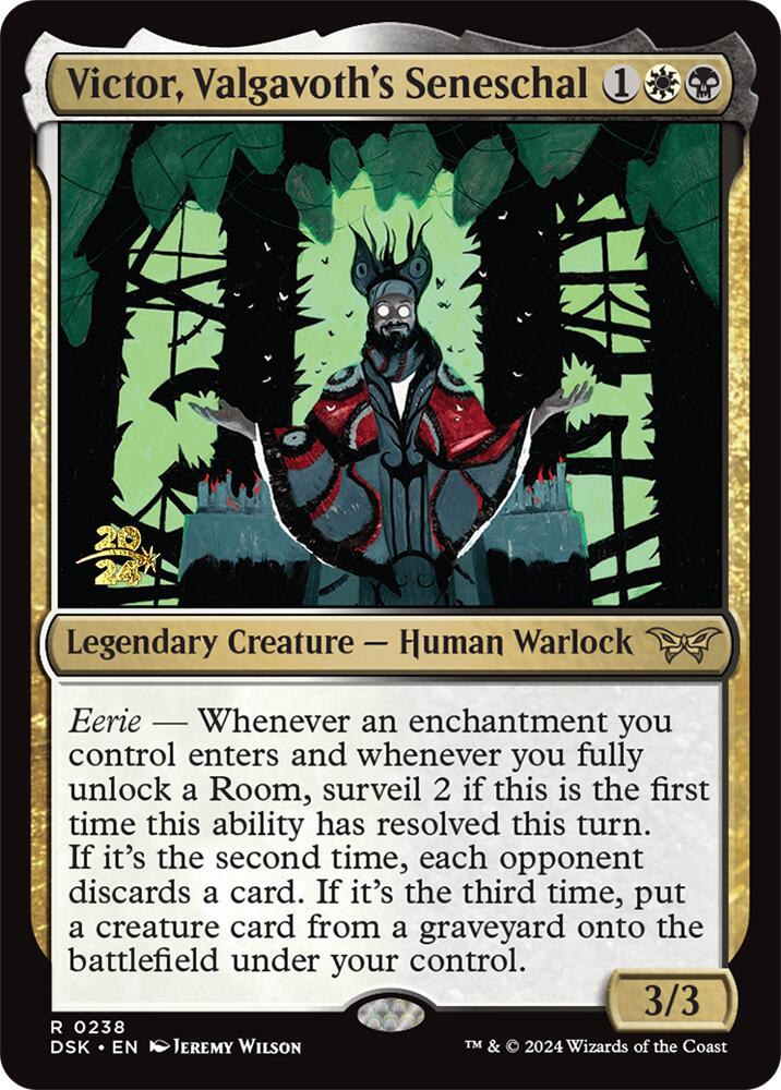 Victor, Valgavoth's Seneschal [Duskmourn: House of Horror Prerelease Promos] - Destination Retro